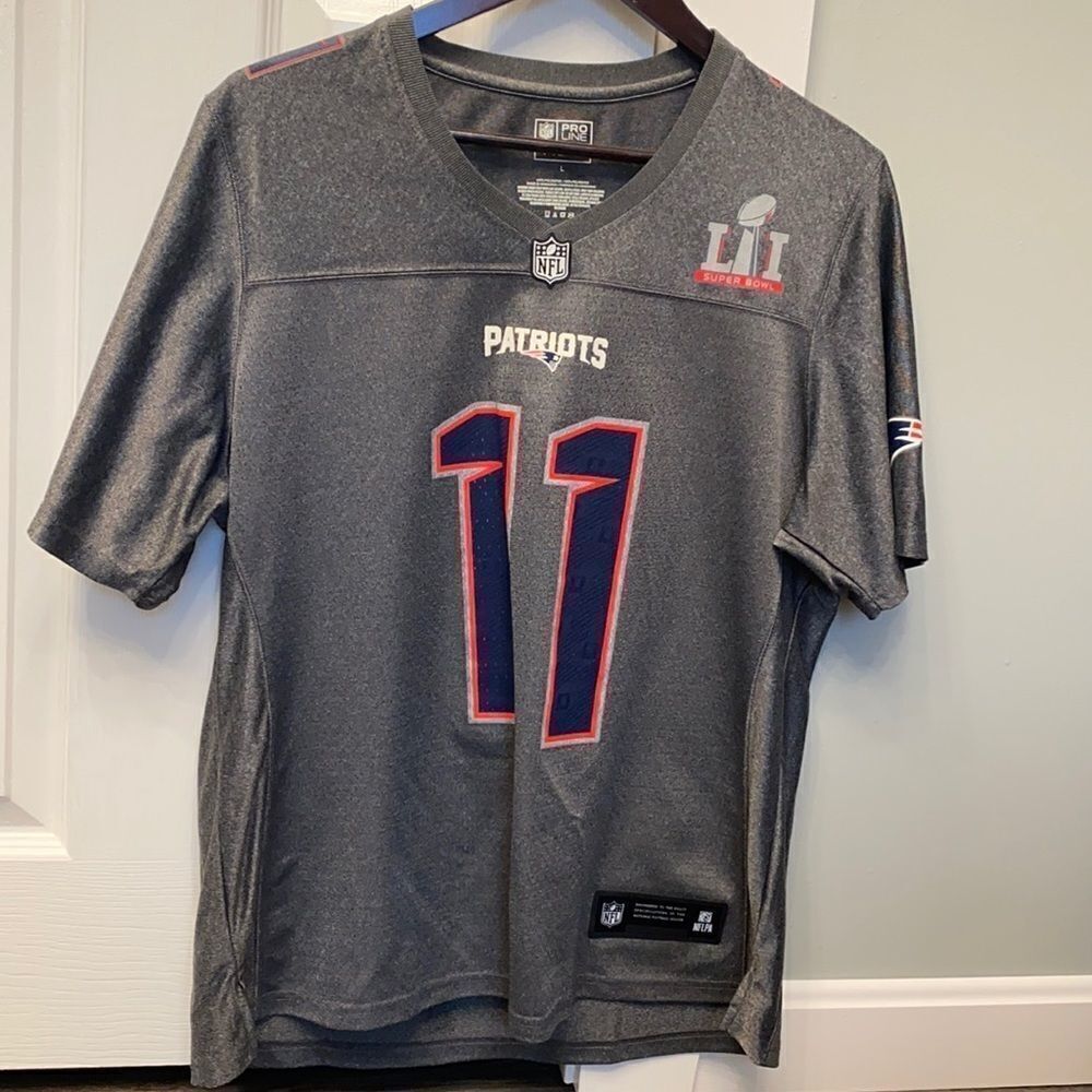 Patriots Edelman #11 Proline Jersey Gray size L